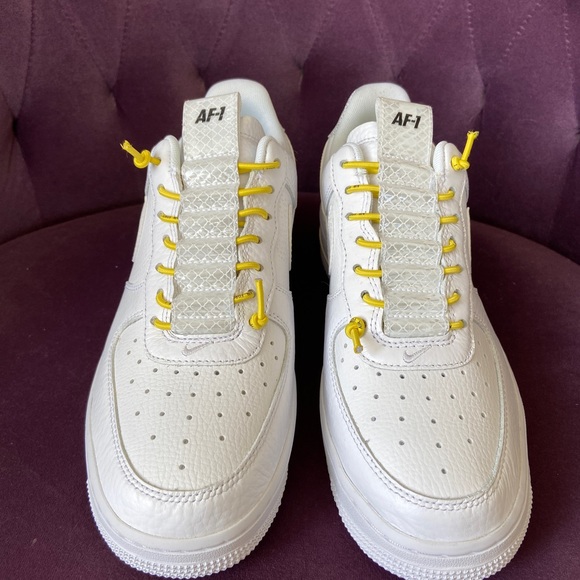 Nike Air Force 1 Low Lux White Chrome Yellow (US8) - Picture 2 of 5